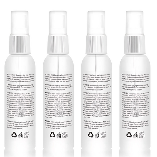 Hair Fibre Holding Spray 118ml - Pack of 4