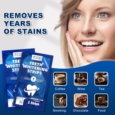 FIXXIE Teeth Whitening Strips | 44 Pap Strips
