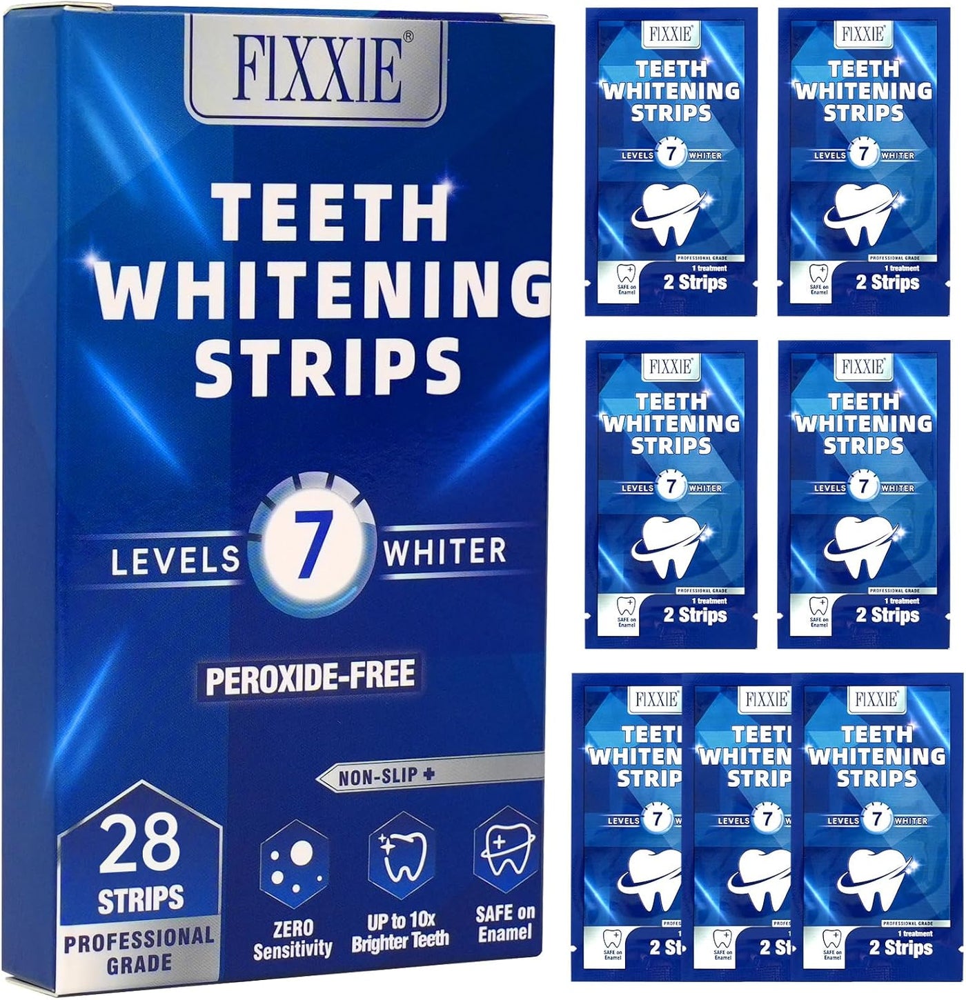 FIXXIE Teeth Whitening Strips | 28 Pap Strips